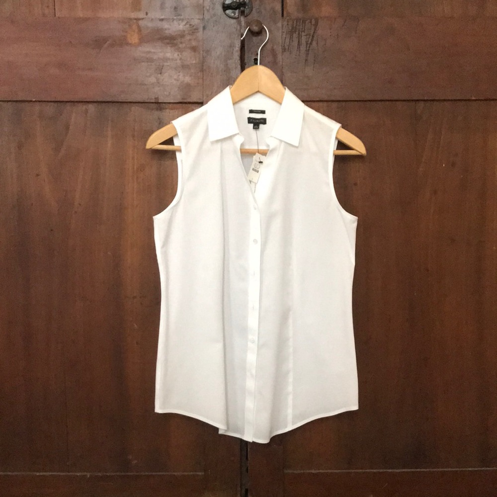Talbots Perfect shirt sleeveless white non-iron
